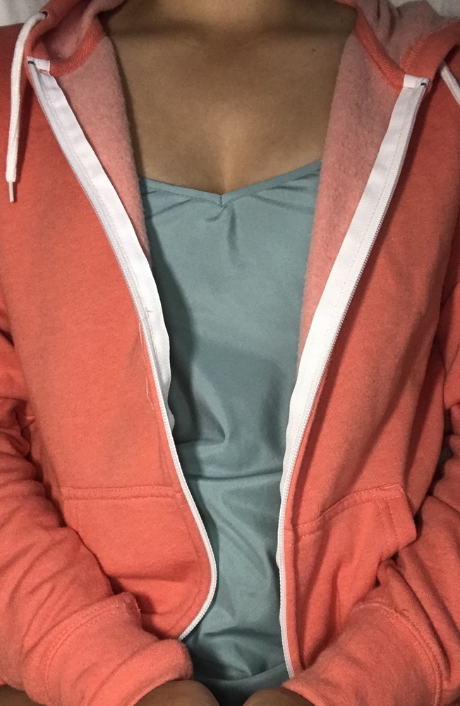 pink zip up jacket